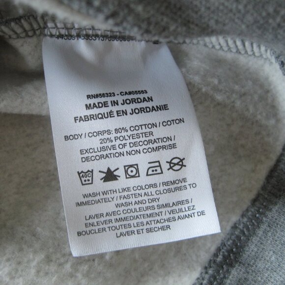 Nike Boys Sportswear Club Full-Zip Fleece Hoodie Light Grey Sz M Cotton Blend - Picture 4 of 7